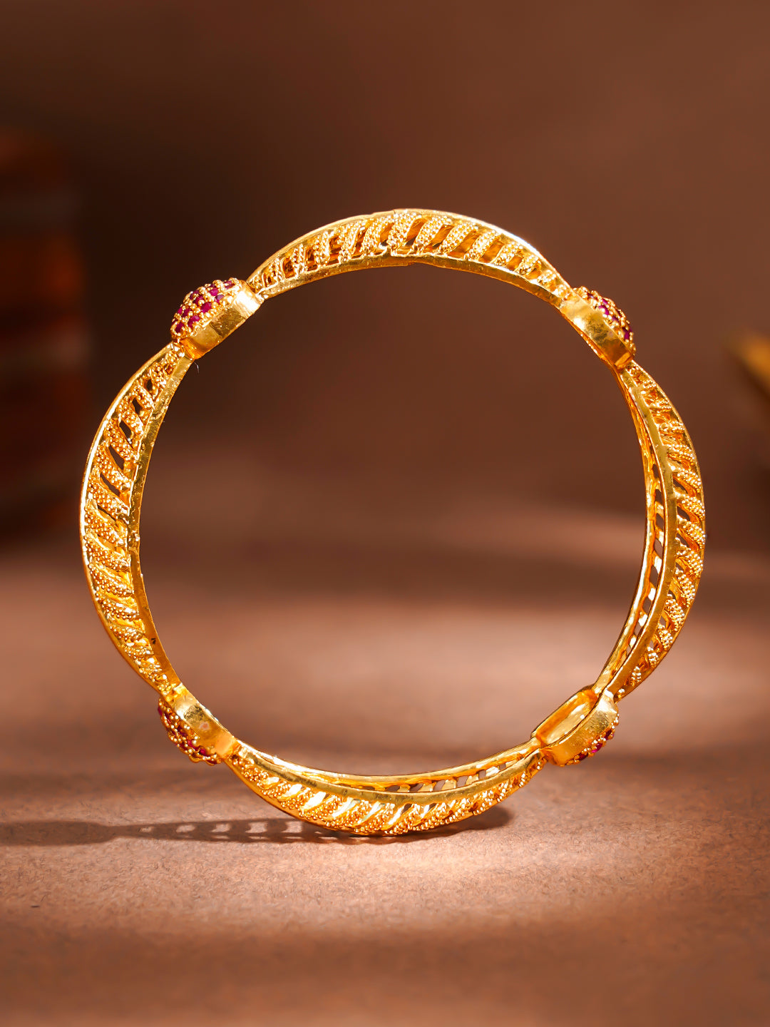 Festive Bloom Gold Plated Bangles