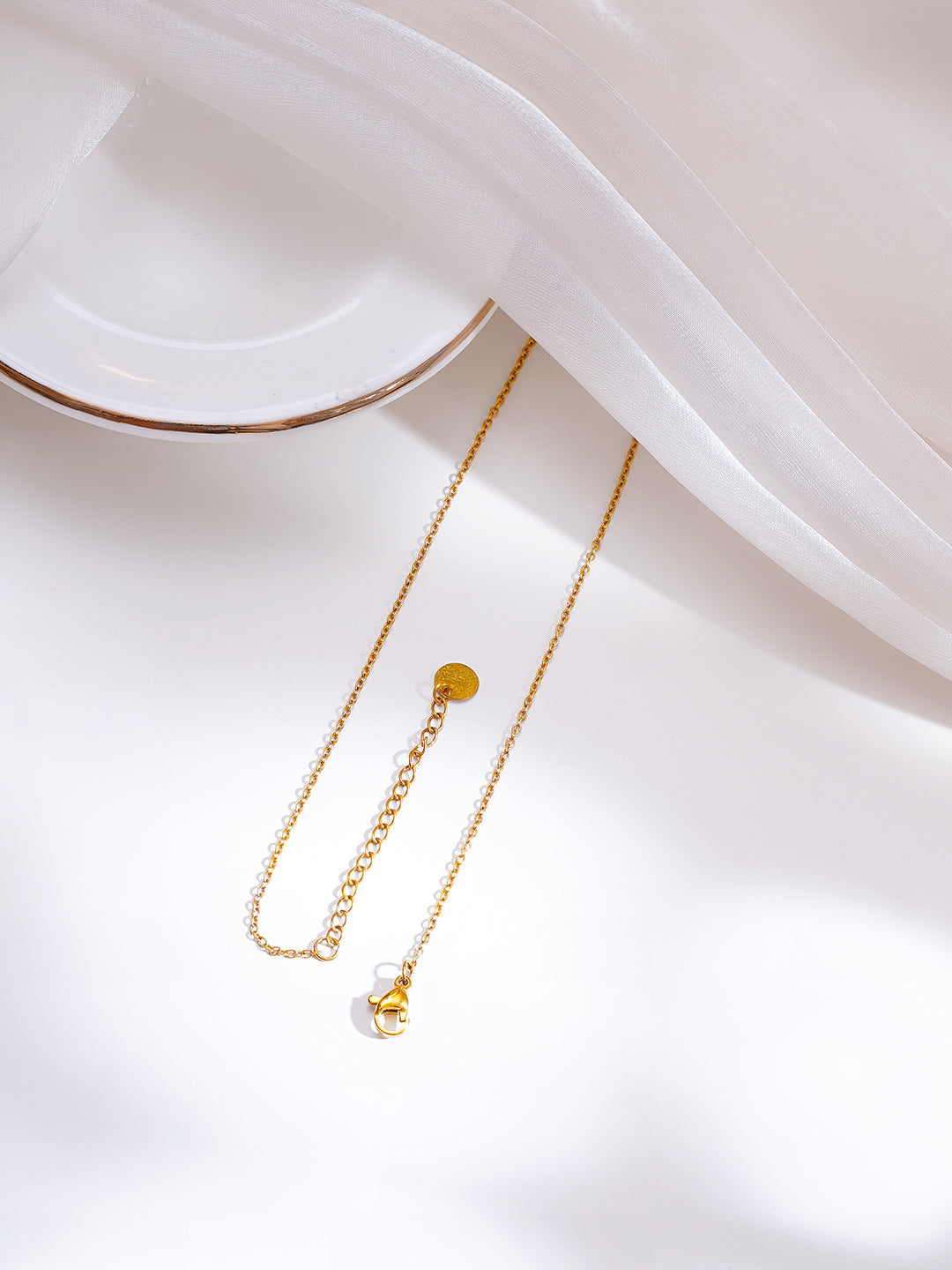 Demi Fine 18K Gold Plated Stainless Steel Mini Ruby Heart Pendant Necklace