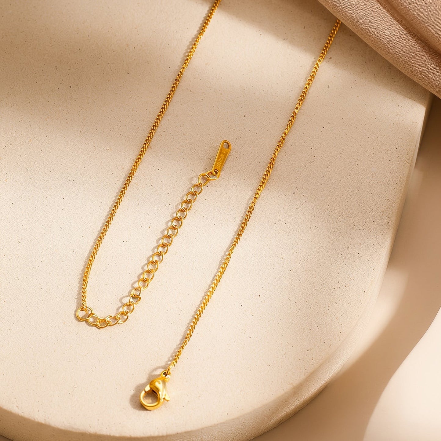 Demi Fine 18K Gold Plated Stainless Steel Geometric Crystal Pendant Necklace