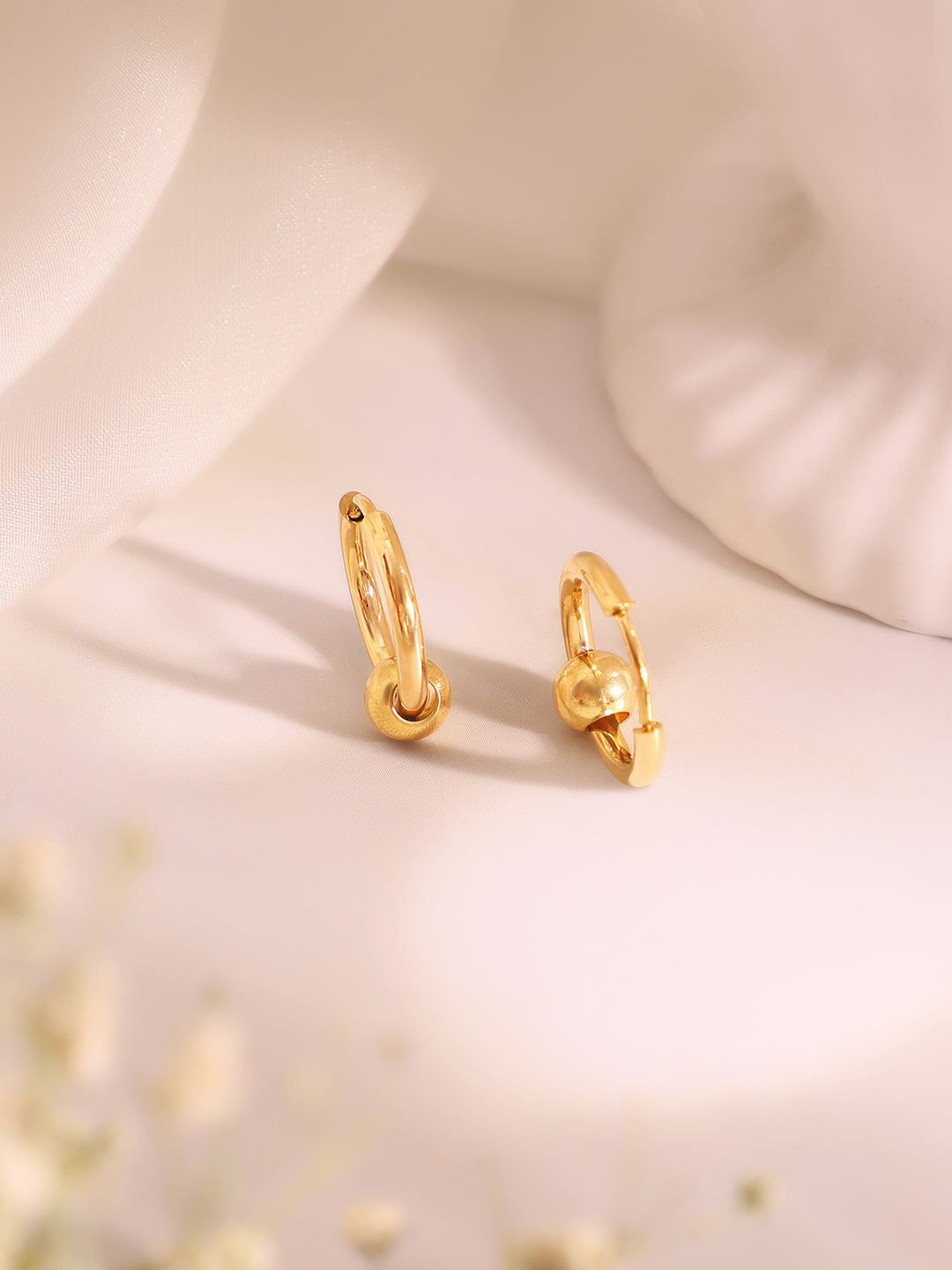 Demi Fine 18k Gold Plated Stainless Steel Ball Pendant Set