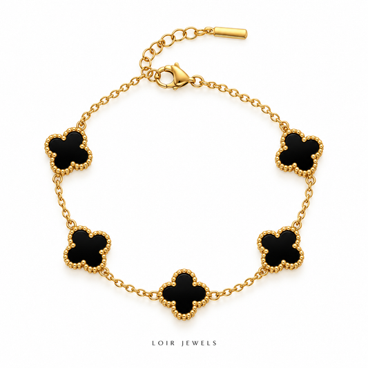 Black Clover Charm Bracelet