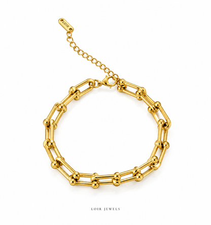 Double-Layer Link Chain Bracelet