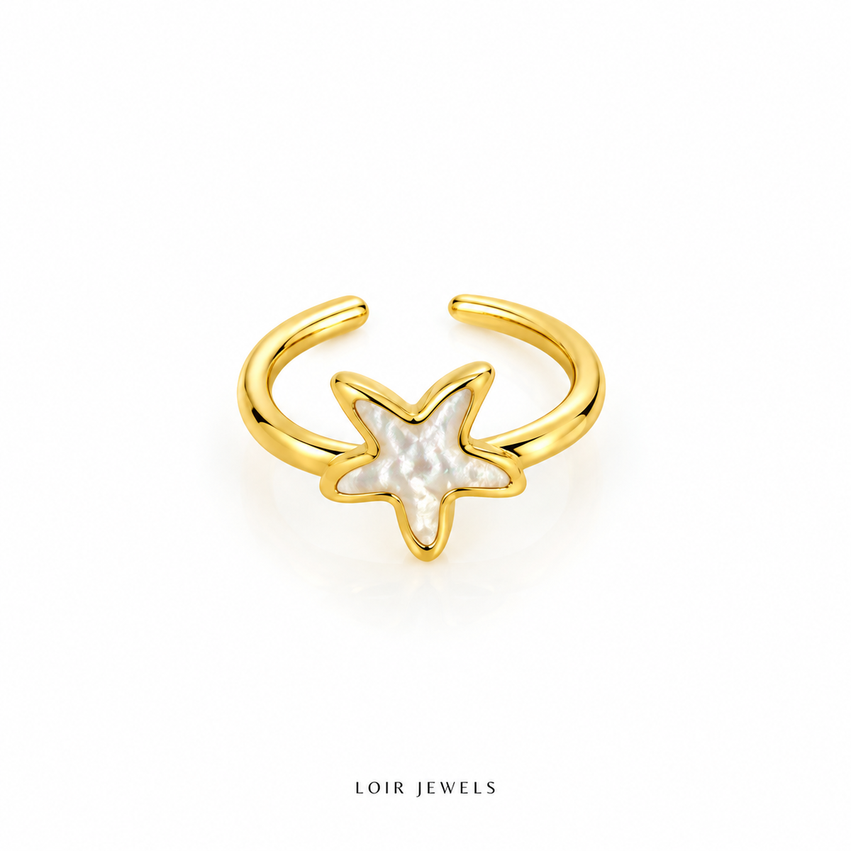 Golden Sea Star Ring