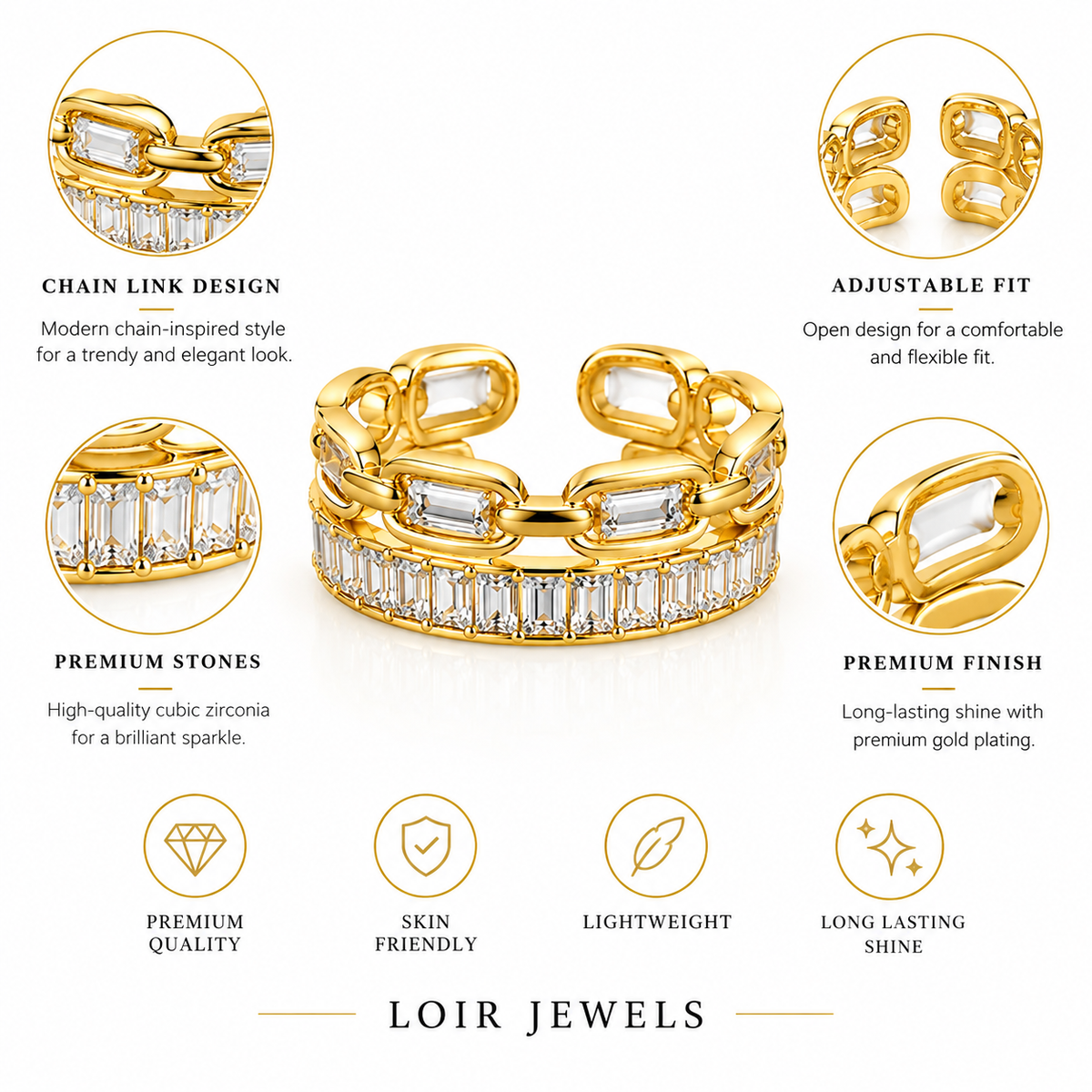Crystal Luxe Ring