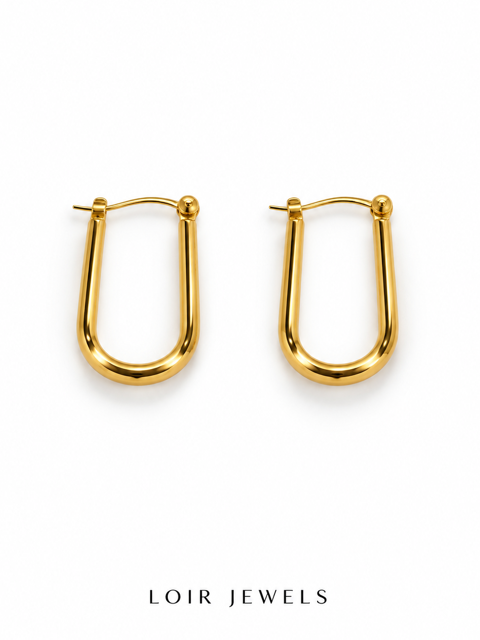 U-Shaped Hoop Earrings l
