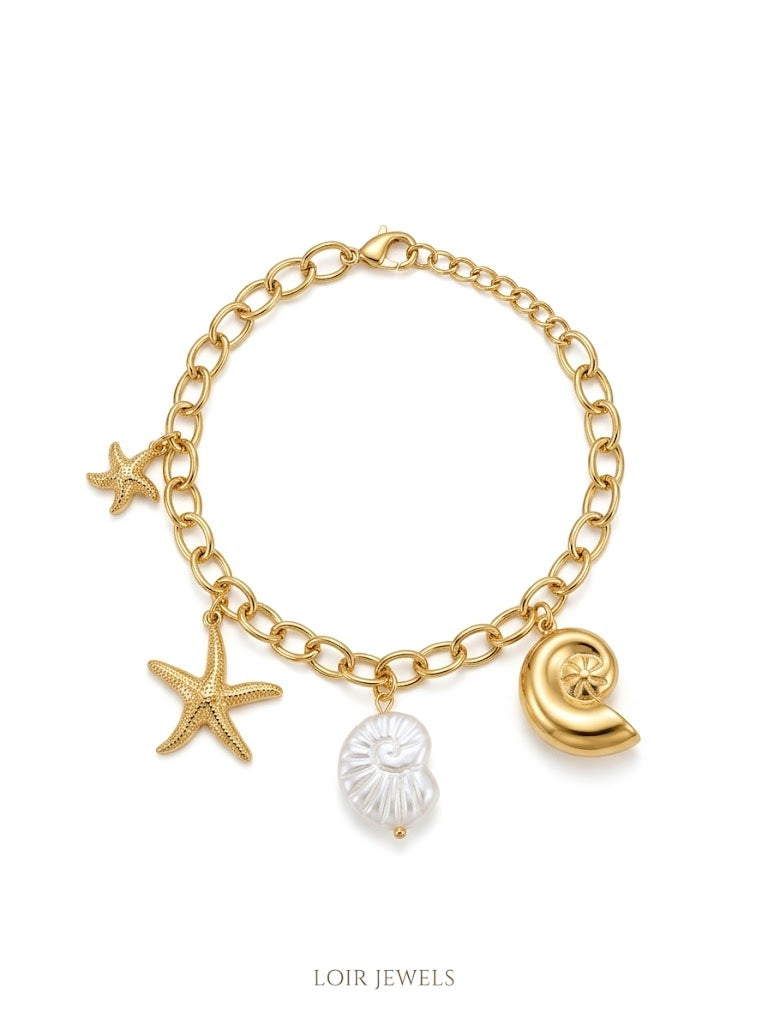 Seashell & Starfish Bracelet