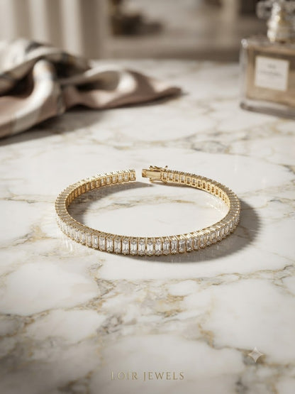 Baguette CZ Tennis Bracelet