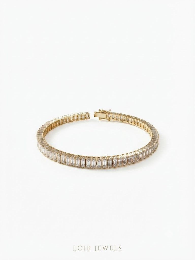 Baguette CZ Tennis Bracelet