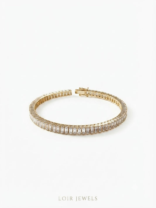 Baguette CZ Tennis Bracelet