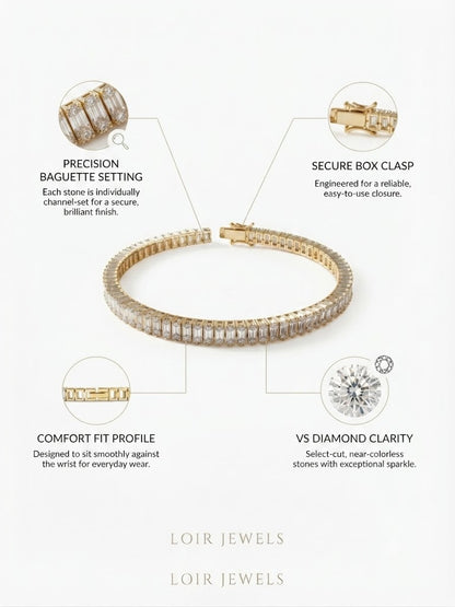 Baguette CZ Tennis Bracelet