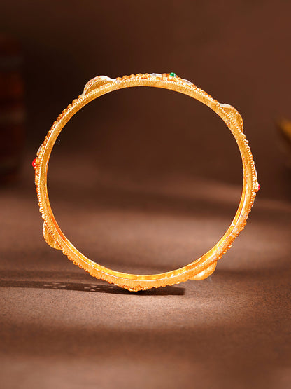 Royal Bloom Bridal Bangles Set