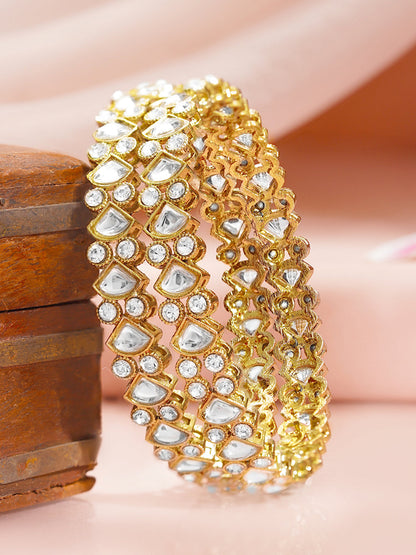 Celebration Shine Kundan Crystal Bangles