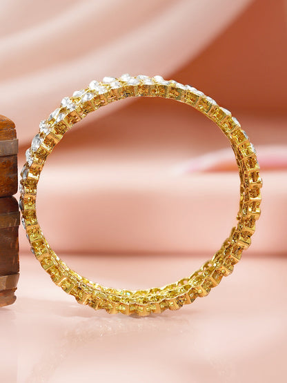 Celebration Shine Kundan Crystal Bangles