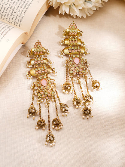 Royal Blush Festive Kashmiri Earrings