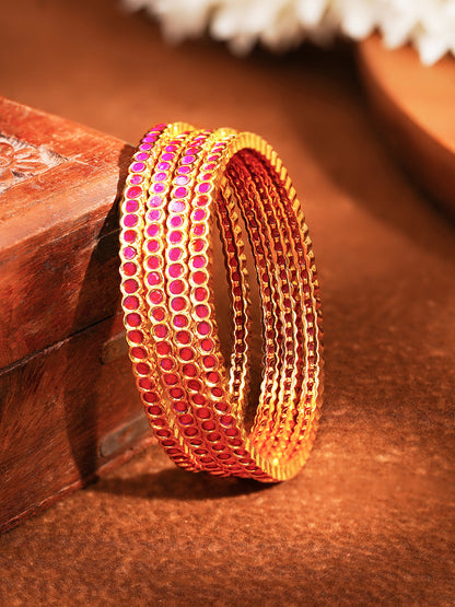 Ruby Glow Celebration Bangles