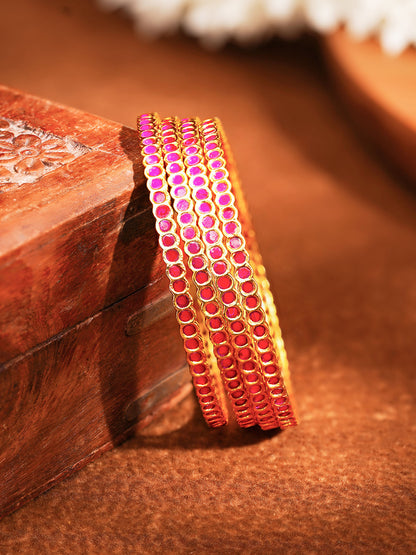 Ruby Glow Celebration Bangles