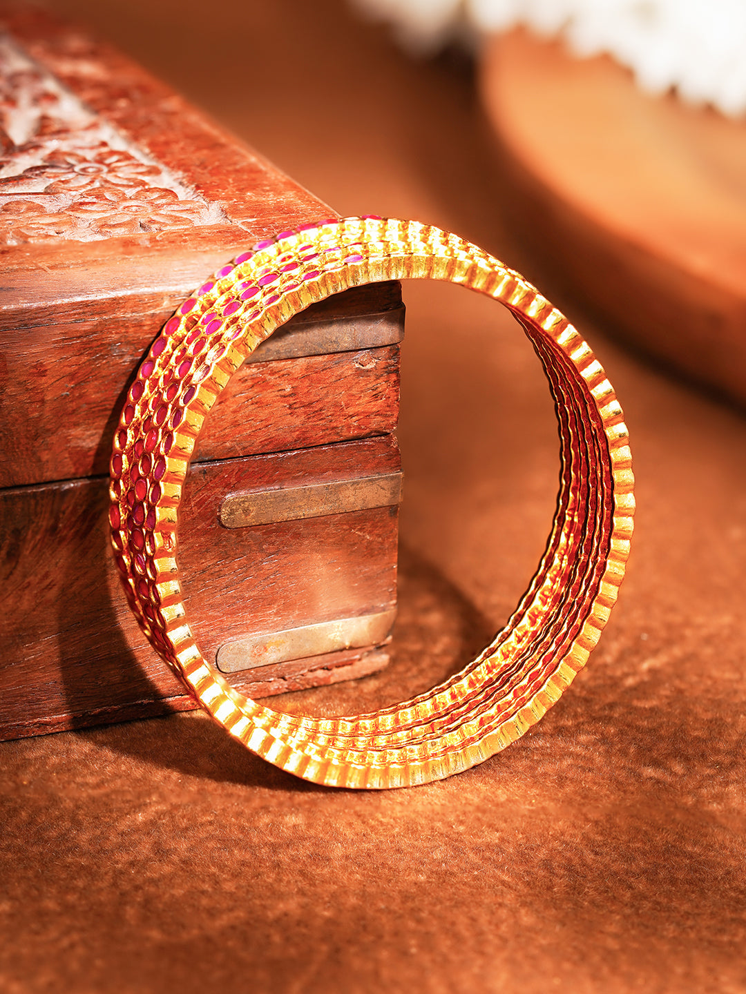 Ruby Glow Celebration Bangles