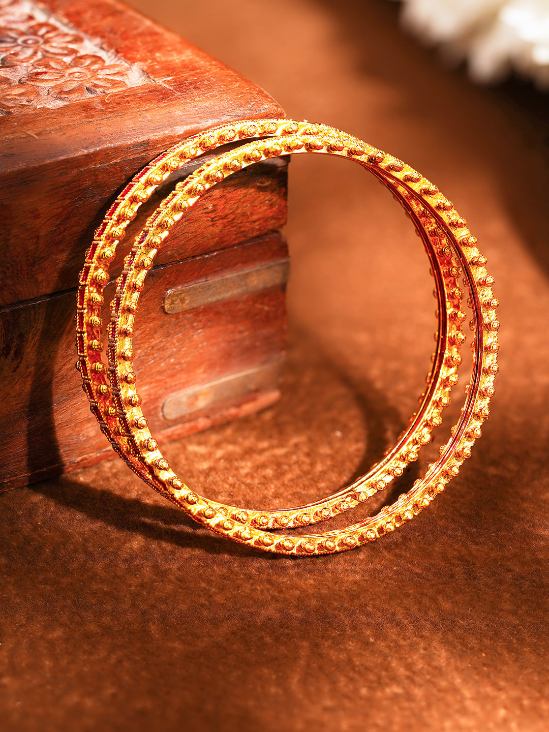Ruby Radiance Bridal Bangles