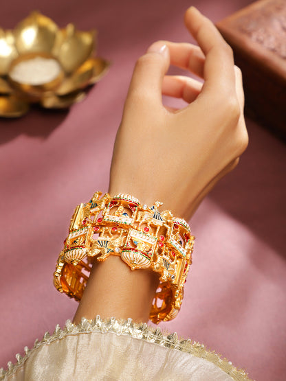 Temple-Inspired Colourful Bangles