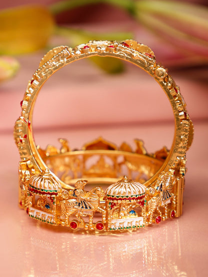 Temple-Inspired Colourful Bangles