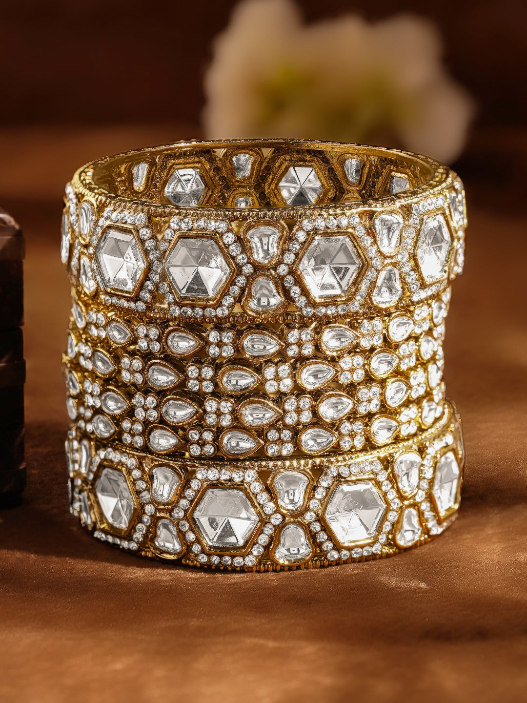 Wedding Luxe Kundan Bangles Set