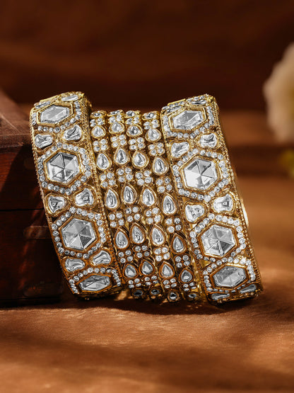 Wedding Luxe Kundan Bangles Set