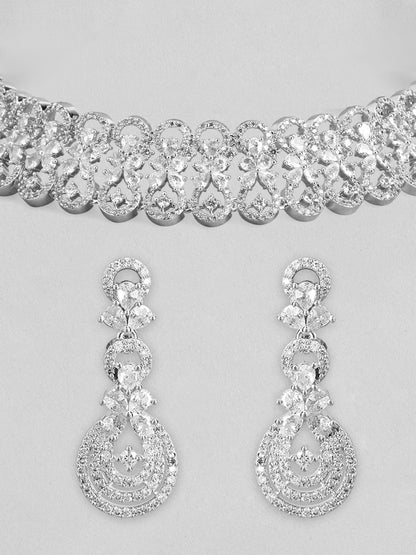 American Diamond Zirconia Choker Set