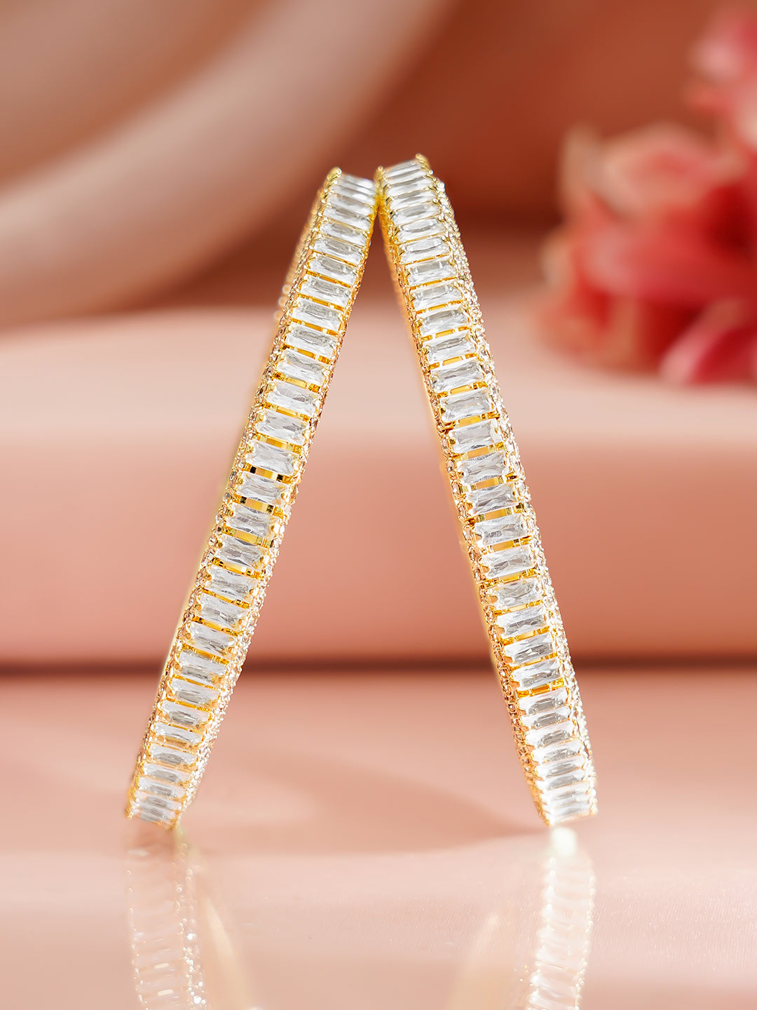 Timeless Spark Gold Plated Bangles