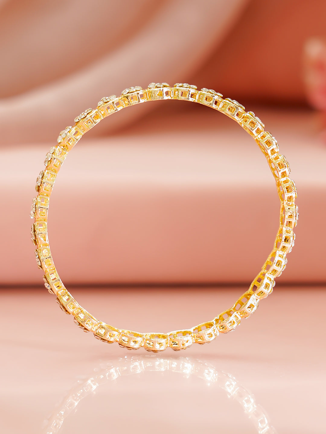 Celebration Glow Gold Plated Bangles