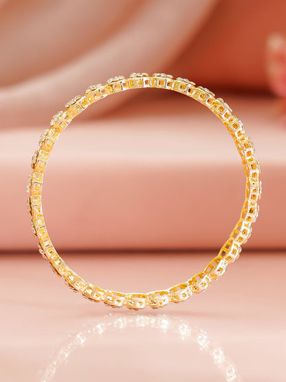 Celebration Glow Gold Plated Bangles