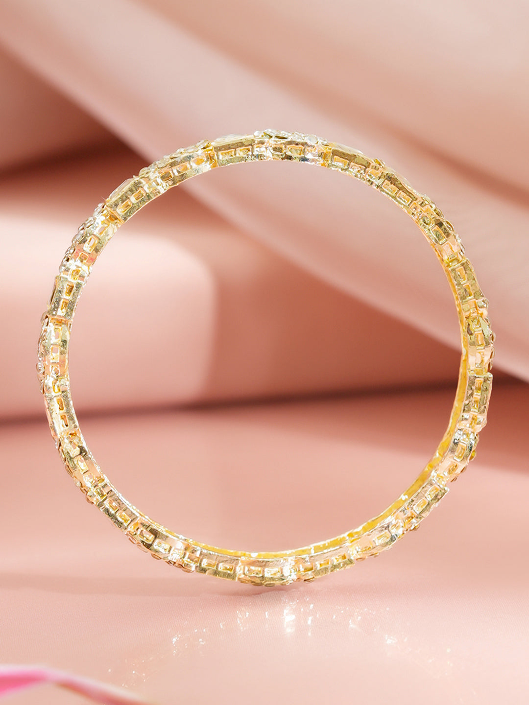 Kundan Crystal Embellished Designer Bangles