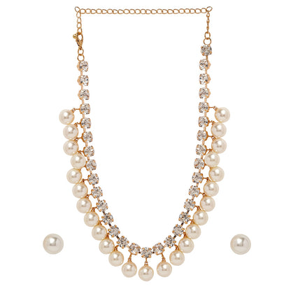 Regal Pearl Necklace Set