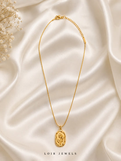 Intricate Oval Statement Pendant