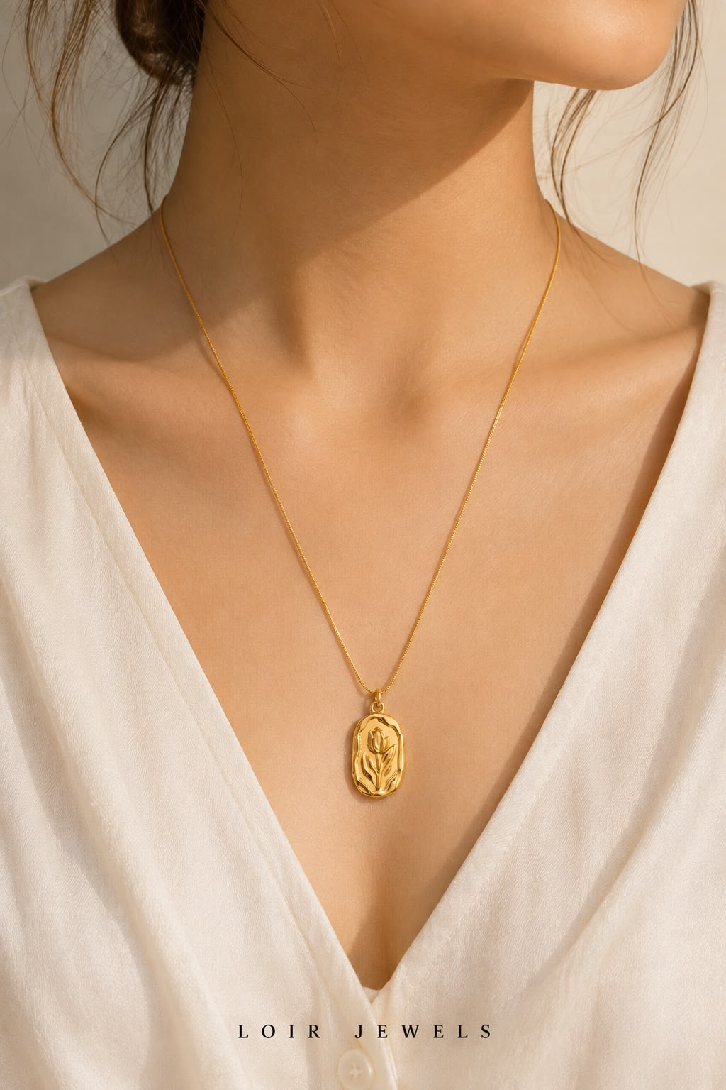 Intricate Oval Statement Pendant