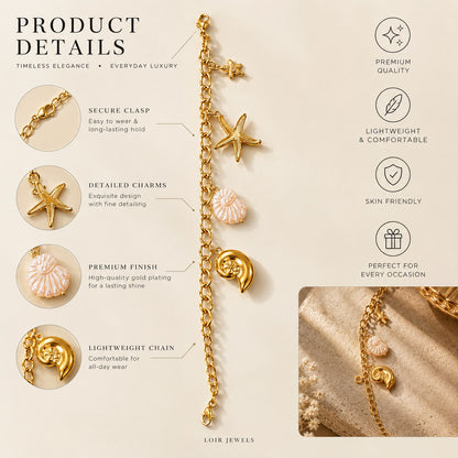 Seashell & Starfish Bracelet