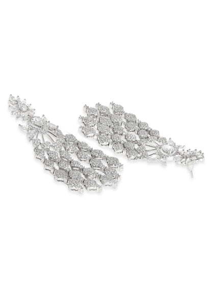 Contemporary Strands American Diamond Zirconia Danglers