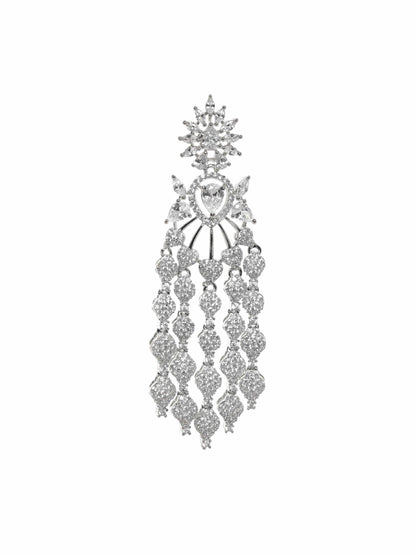 Contemporary Strands American Diamond Zirconia Danglers