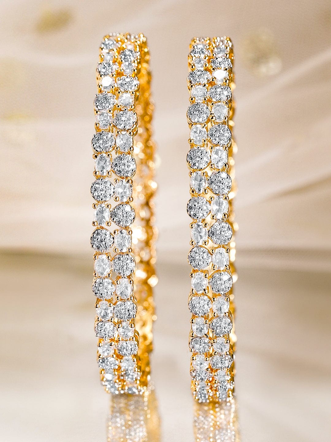 Luxe Radiance Kundan Jhumka with Kaan Chain