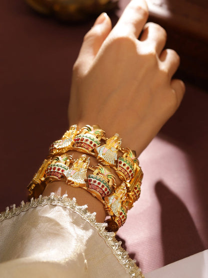 Radha Krishna Multicolour Divine Bangles