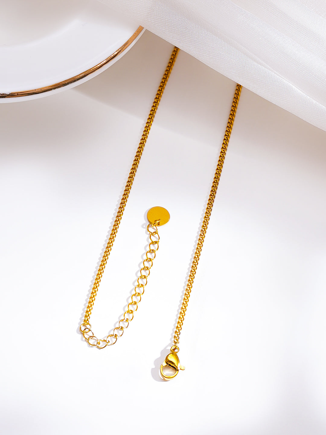 Demi Fine 18K Gold Plated Stainless Steel Multi Charm Pendant Necklace